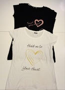 T-shirt zestaw 2 szt r158 dziecięcy dziewczyny