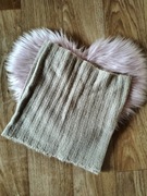 Komin kremowy szalik