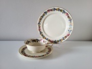 Porcelanowe trio Rosenthal Ivory Germany kwiatowy wzór