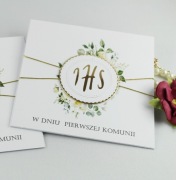 Kartka komunijna z życzeniami 