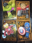Lego Avengers Komplet 4 Złote karty Thor Hulk