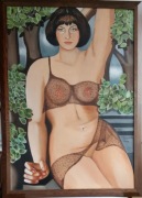 Obraz insp.T. Łempicką "W ogrodzie"