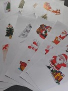 Kolorowe wydruki świąteczne wycinanki Boże Narodzenie Mikołaj choinka