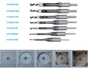 Zestaw 7 szt wierteł do dłutowania 