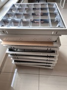 Lampy rastrowe sufitowe (plafon) 60x60 20 sztuk