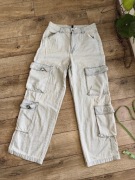 Damskie jeansy bojówki / cargo H&M 40