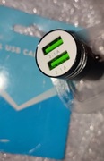 Dual USB Car charger 12V - 5V - 2.1A Ładowarka samochodową.