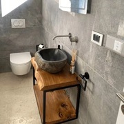 Szafka pod umywalkę NA WYMIAR loft Dąb dębowa konstrukcja mal. PROSZKOWO