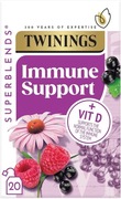 Twinings Immune Support czarna porzeczka , malina , bez x20