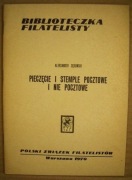 Pieczęcie I Stemple Pocztowe I Nie Pocztowe. A. Sękowski