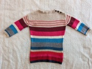 Kolorowy elegancki kaszmirowy sweter tunika H&M 110 - 116 kaszmir