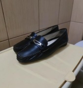 buty damskie 40 czółenka Geox mokasyny obuwie czarne szare siwe But skórzan