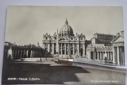 Stara pocztówka początek XXw Włochy. Znaczek obieg. ROMA Watykan 1924(WŁ).