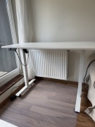 Biurko regulowane elektryczne 120 x 60 cm Amone biale Di Volio