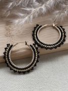 Kolczyki z japońskich koralików.