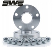 Dystanse do kół felg 5x112 66,6 15mm SWS VW Skoda AUDI MERCEDES + Śruby