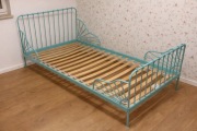 Łóżko dziecięce IKEA regulowane + stelaż | odnowione, unikatowy kolor 