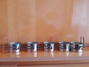 Koszyki metalowe do szklanek PRL