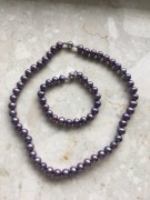 Naszyjnik i bransoletka z pereł firmy Apart 