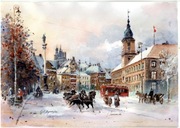 Warszawa 21x30 cm akwarela