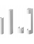 Osłonki białe na okno Roto nx komplet