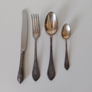Komplet sztućców na 6 osób ZSRR melchior