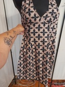 Sukienka wzory wiązana na szyję 