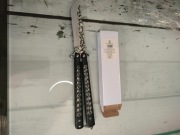 Nóż składany motylkowy treningowy motylek w czaszki 23,5 cm