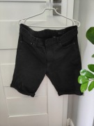Czarne szorty jeansowe Denim Co rozmiar M przetarcia Summer Basic 