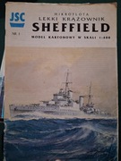 Model kartonowy JSC HMS Sheffield 