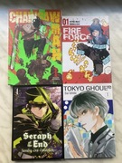 Mangi Fire Force,ChainsawMan,Serafin Dni Ostatnich,Tokyo Ghoul:re (Tomy #1)