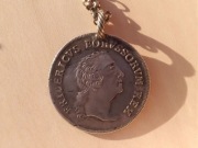 Fryderyk II 1753 A Prusy 8 dobrych groszy srebro wisiorek 