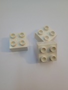 Lego Duplo Klocek Budowlany 2x2  biały