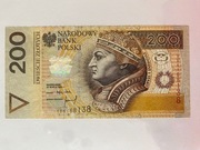 Banknot 200zł YB6168138 seria zastępcza 1994