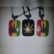OKAZJA wisiorki GANJA naszyjnik HEMP wolne reggae