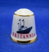 Naparstek Kolekcjonerski Porcelanowy - Jacht Britannia 