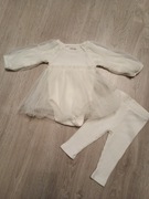 Komplet body z sukienka plus spodenki dla dziewczynki r.68