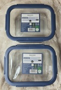2x POJEMNIK SZKLANY Z POKRYWKĄ SMUKEE HOME 1000ml