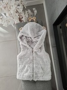 Kamizelka bezrękawnik z futerkiem dla dziewczynki r.110