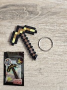 Breloczek Złoty Kilof Minecraft 3d - Brelok Druk3d fidget