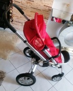 Quinny Spacerowka+zimowa gruba pianka,czerwony uzywany