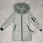 PŁASZCZYK ZIMOWY PIKOWANY dla dziewczynki r.164