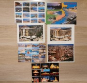 Zestaw 7 czystych pocztówek Hiszpania Barcelona Santa Susanna Costa Brava