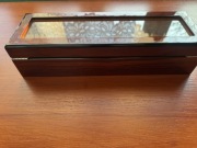 Pudełko na zegarki 6 sztuk Drewno lakierowane