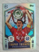 TOPPS MATCH ATTAX 2024-2025 TROPHY TRIUMPH 434 STEVEN GERRARD LIVERPOOL