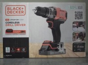 Wiertarko wkrętarka akumulatorowa Black&Decker 18v KOMPLET 