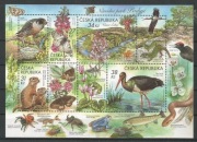 Czechy arkusik/bloczek 2023 ptaki/fauna**czyste