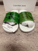 Klapki Calvin Klein Jeans – zielone nowe