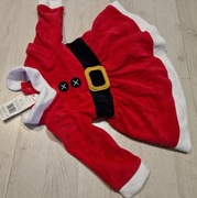 nowy strój mikołajka elf skrzat mikołajkowa sukienka 1995