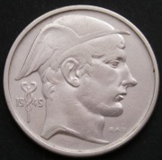 Belgia 50 franków 1949 - srebro